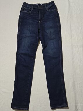Old Navy High Rise Slim 8 Tall Dark Wash Jeans